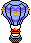 The Chipmunks' balloon from 'The Chipmunk Adventure'